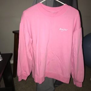 Pink sweatshirt